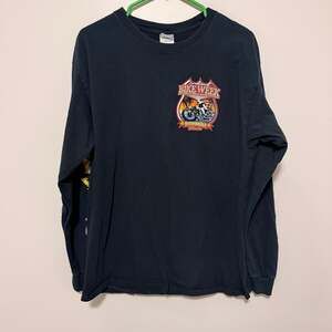 Harley Davidson Las Vegas Long Sleeve Motorcycle Shirt Size Large